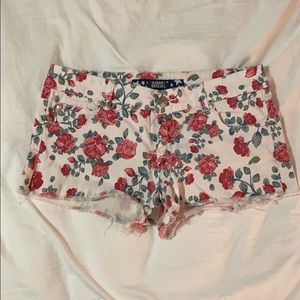 rose patterned shorts